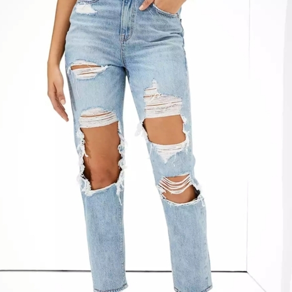 NWT American‎ Eagle Highest Rise Mom Jeans - Picture 1 of 9